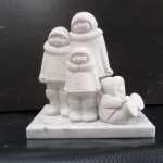 Marbel eskimofamilie
