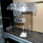 Thee bewaarpot te koop bij Veldt Restpartijen te Heerle