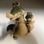 Krokodil aardewerk