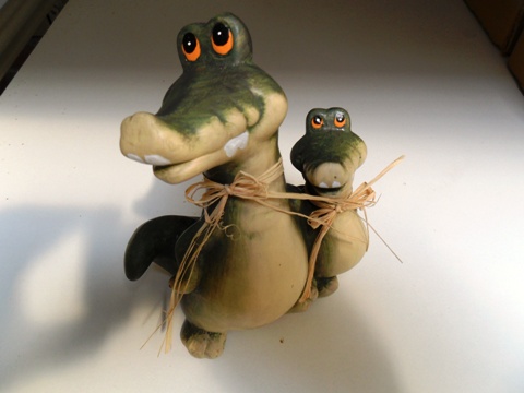 Krokodil aardewerk