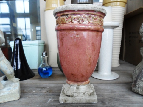 Aardewerk Vaas (oud roze)