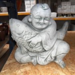 Boeddha met vis te koop bij Veldt Restpartijen te Heerle