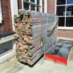 Partij aluminium metselprofielen