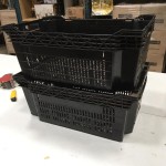 Zwarte stapelbakken