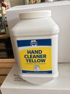 Hand cleaner yellow